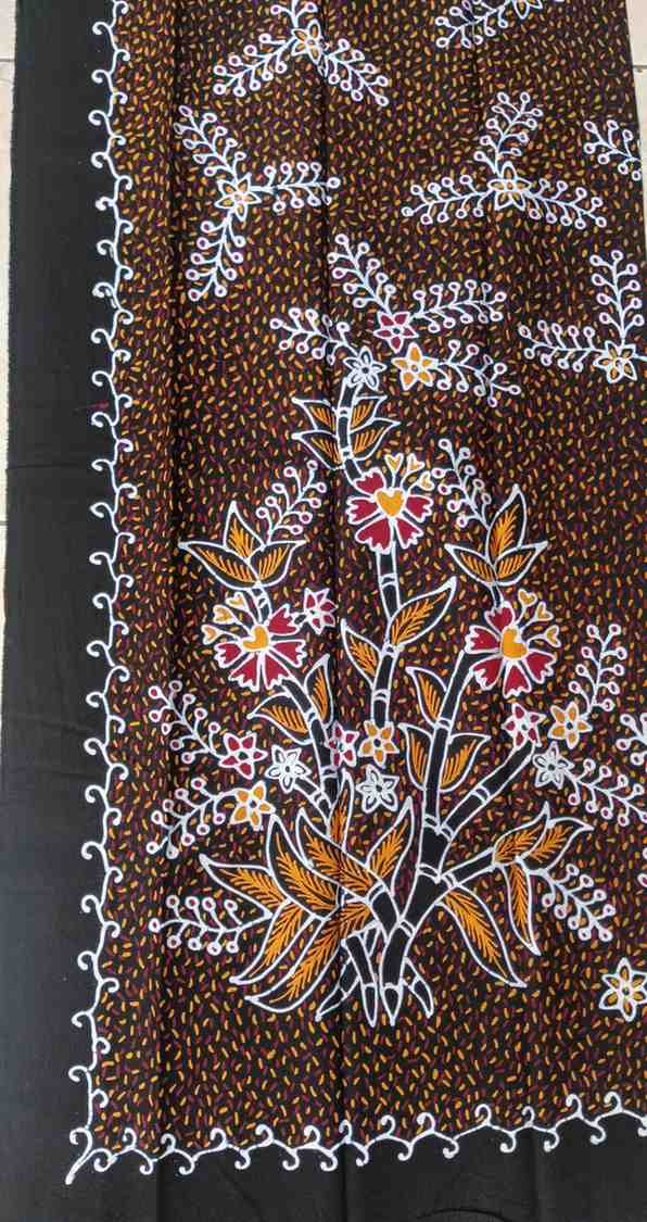 Batik Motif Beras Tabur Merah Kuning
